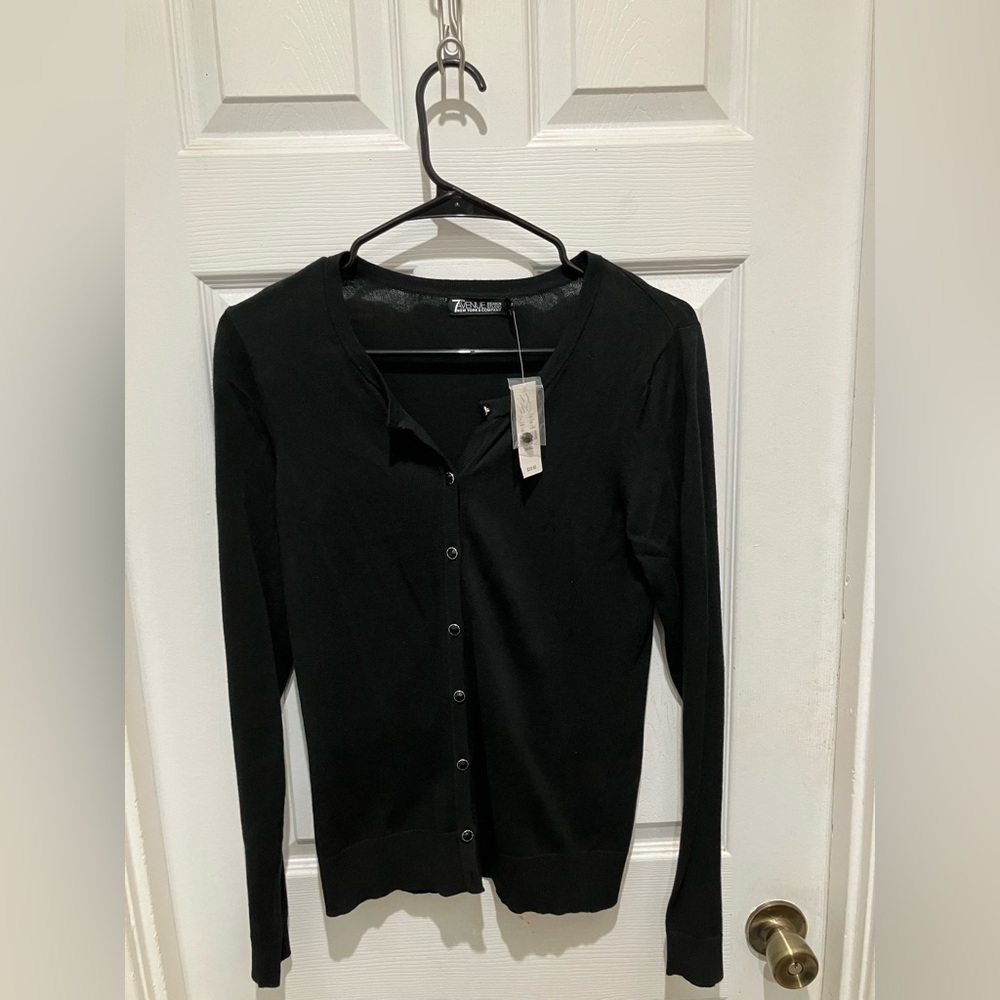 New York & Company Black Knit Cardigan